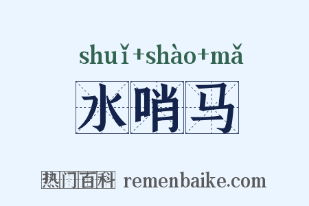 水哨马是什么意思的图片